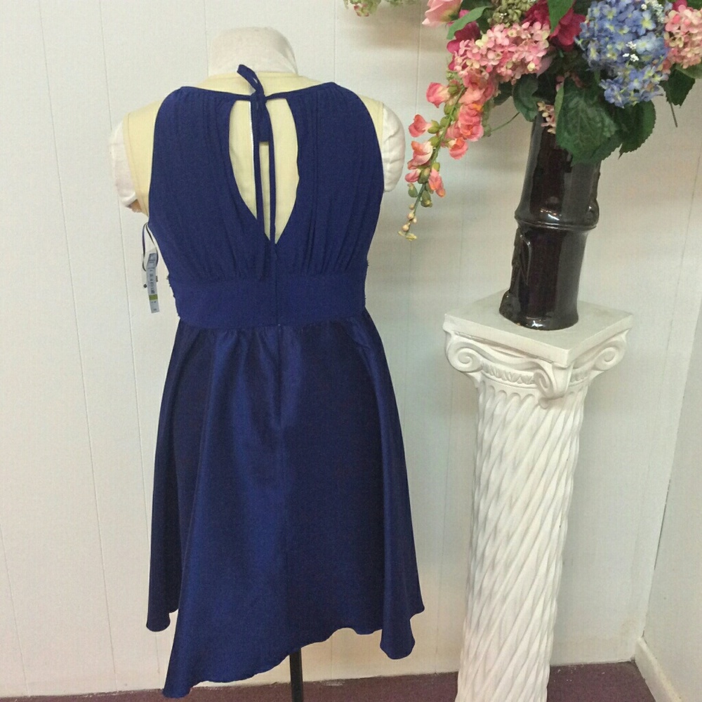 ~SOLD ~& M Richard Navy Dress - Picture 4 of 6